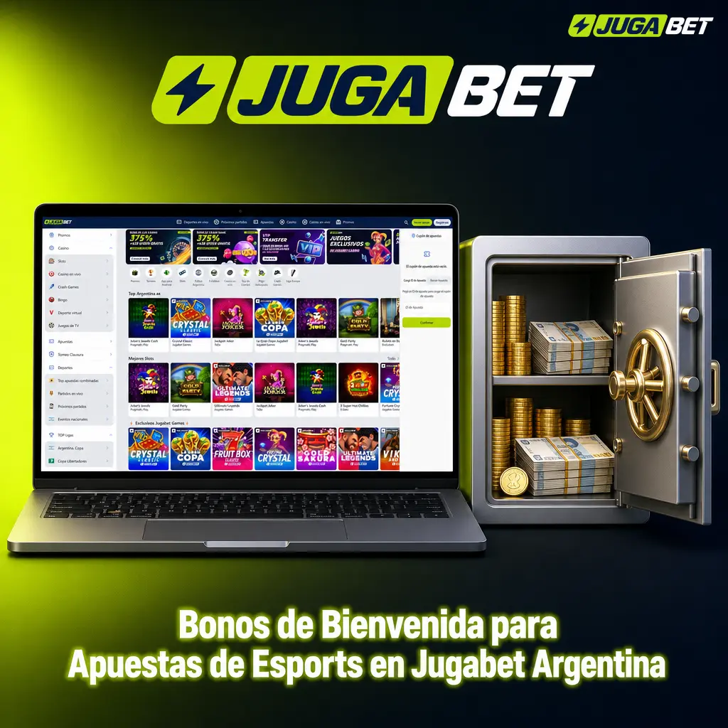 Bono de bienvenida de Jugabet Argentina para apuestas de esports: 275% más freebets en Dota 2, CS2, LoL y Valorant.