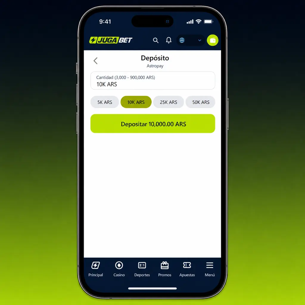 Guía paso a paso para depositar en Jugabet: iniciar sesión, elegir método de pago y confirmar el saldo.