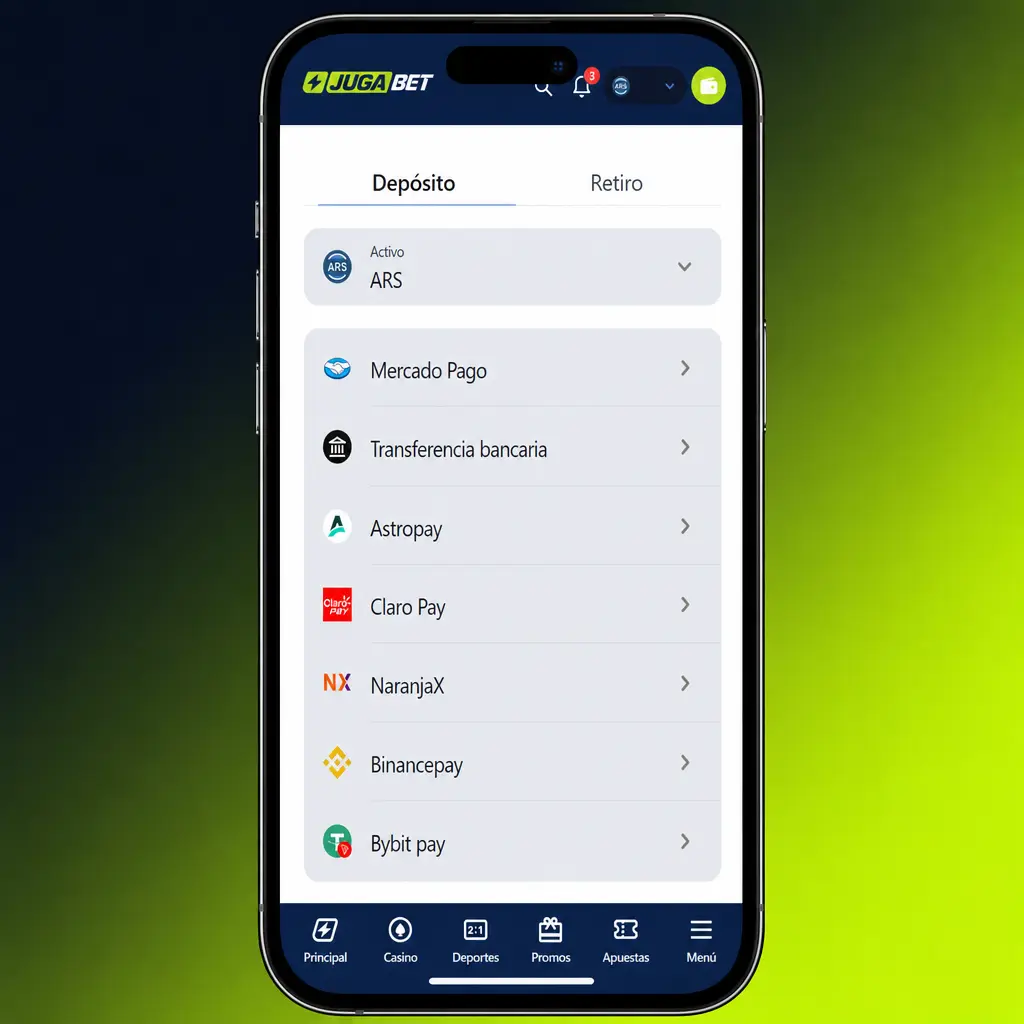 Guía paso a paso para apostar en la app: elegí el evento, la cuota y confirmá el monto en pesos argentinos.