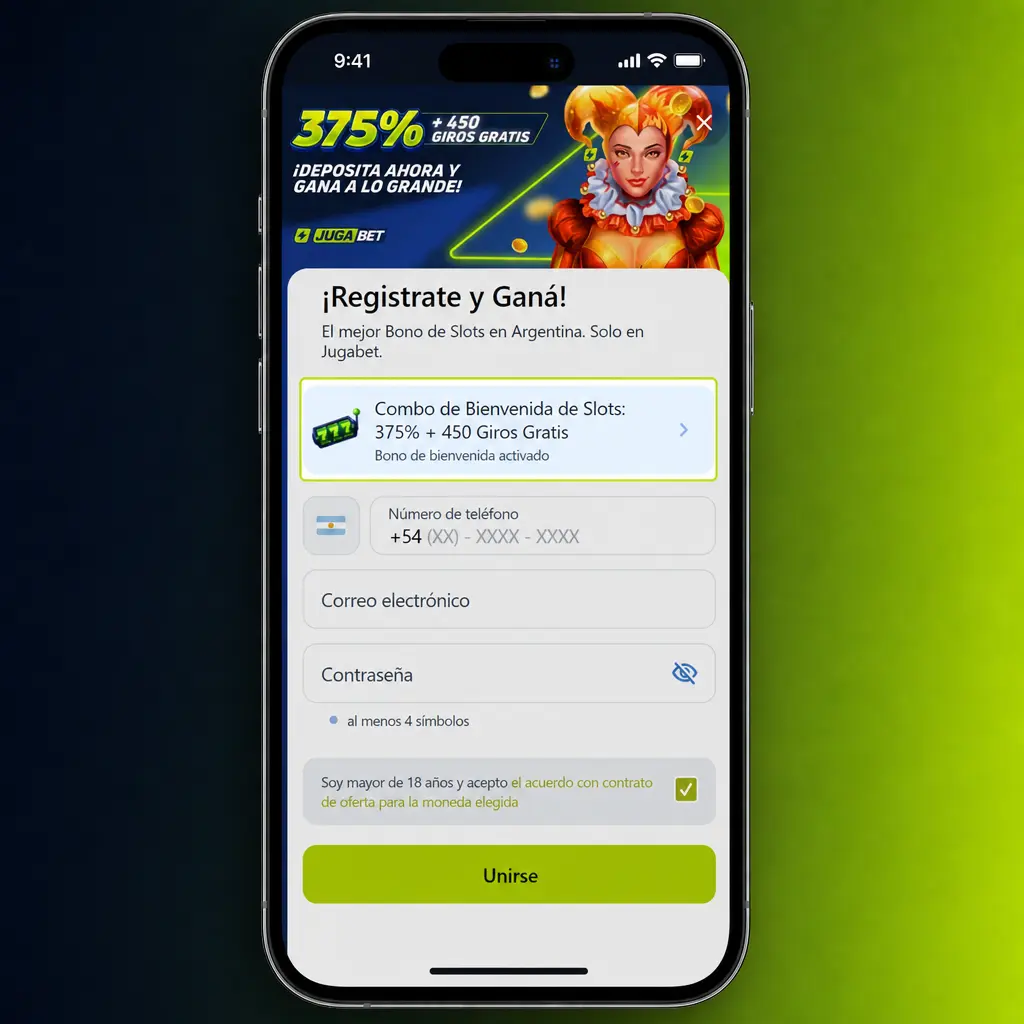 Registrate en Jugabet en 5 pasos rápidos con tu DNI en menos de tres minutos