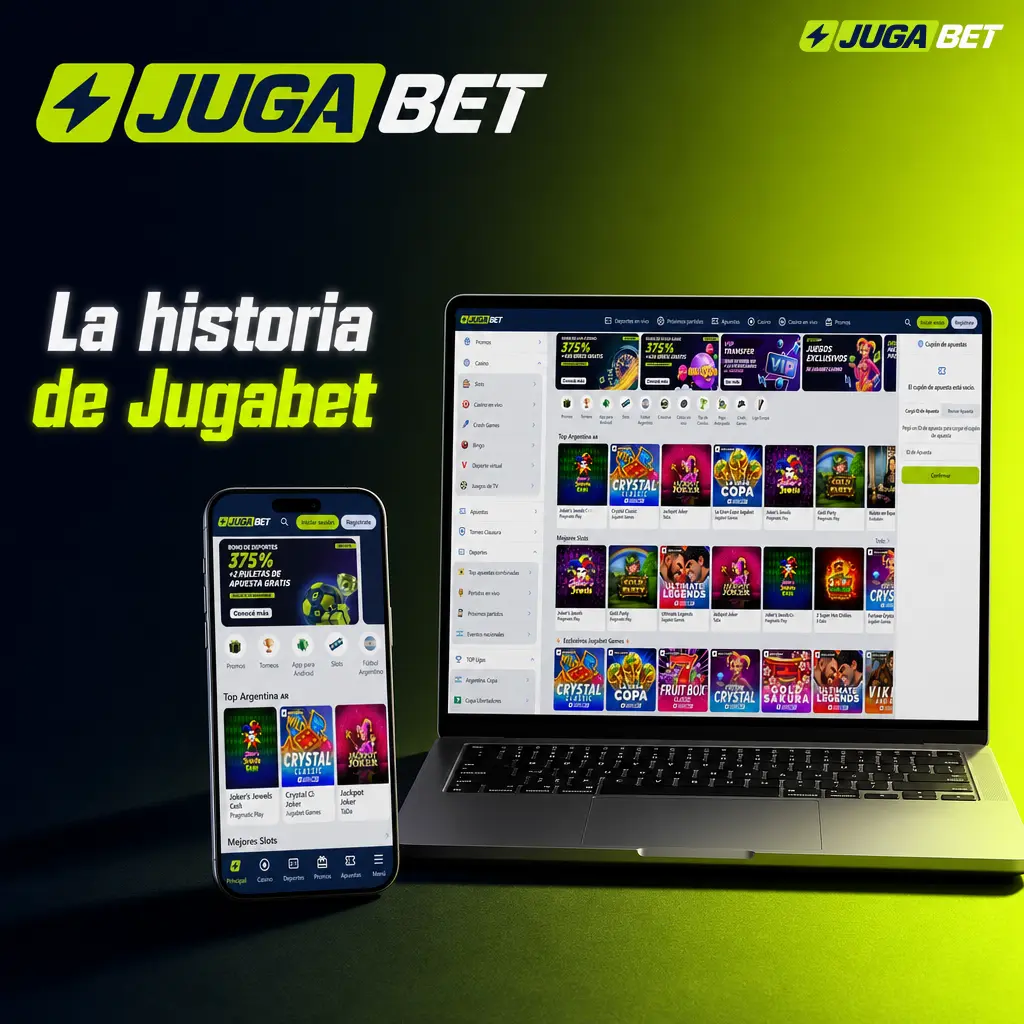 Historia de Jugabet: plataforma de apuestas deportivas y casino online con licencia de Curazao, lanzada en Argentina en 2023.