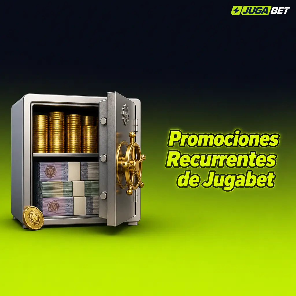 Promociones recurrentes de Jugabet: cashback semanal, bonos por depósito, torneos, freebets y ruleta diaria para jugadores activos.